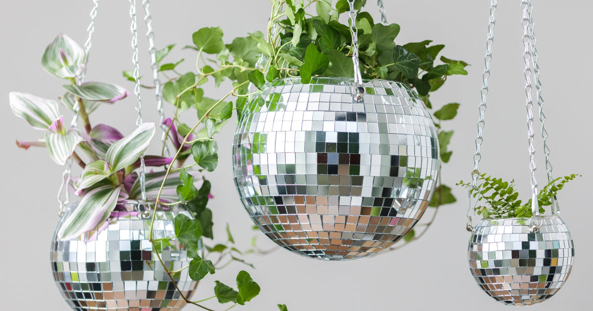 funky disco planter Disco Ball Planter - 15cm | Pots & Planters