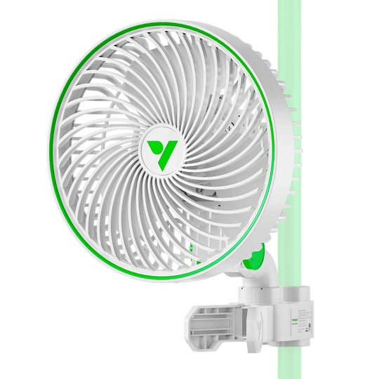 VIVOSUN AeroWave Clip-On Fans White 6" Oscillating Fan Air Circulation Vivosun