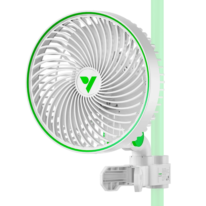 VIVOSUN AeroWave Clip-On Fans White 6" Oscillating Fan Air Circulation Vivosun