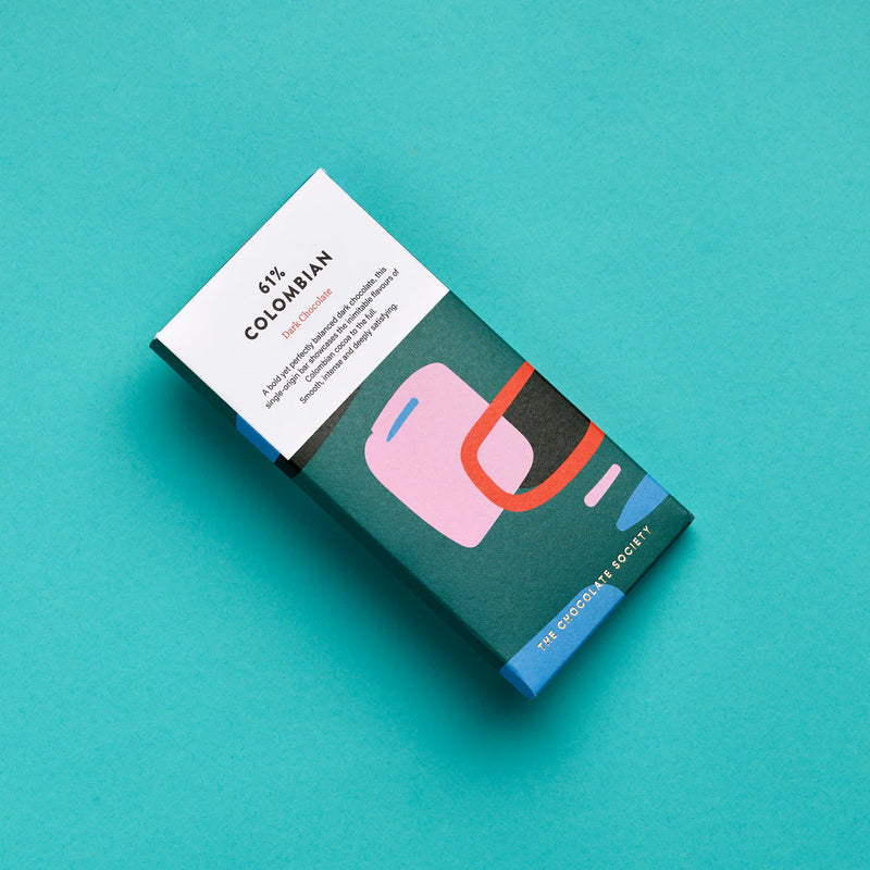 Colombian 61% Dark Chocolate Bar Food & Drink The Chocolate Society