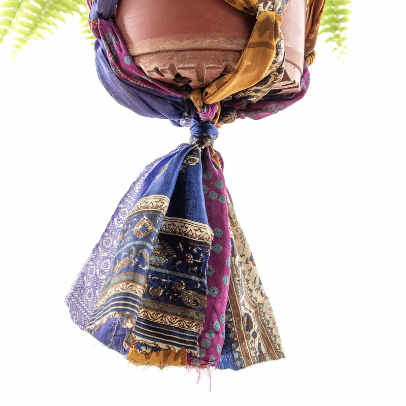 Recycled Sari Plant Hanger Large Plant Hangers Siesta