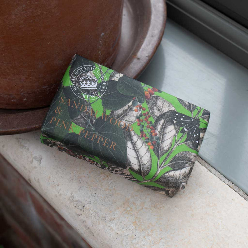Kew Gardens Sandalwood and Pink Pepper Soap Gifts The English Soap Company