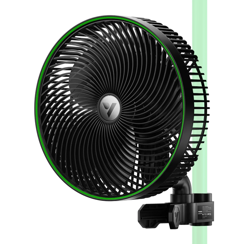 VIVOSUN AeroWave Clip-On Fans Black 6" Oscillating Fan Air Circulation Vivosun