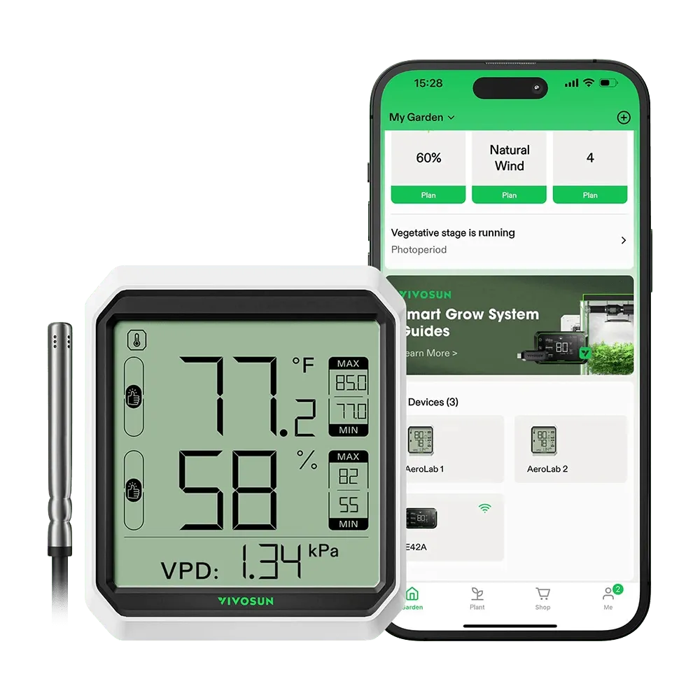 VIVOSUN AeroLab THB1S Bluetooth Hygrometer Thermometer Sensors & Controllers Vivosun