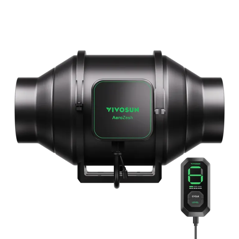 VIVOSUN AeroZesh Inline EC Fans + E12 Controller — S4 4" Fan (353 m³/hr)