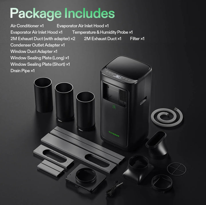 VIVOSUN AeroLUSH C08 AirConditioner Environment Control Vivosun