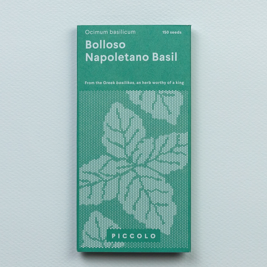 Basil 'Bolloso Napoletano' Seeds Seeds Piccolo Seeds