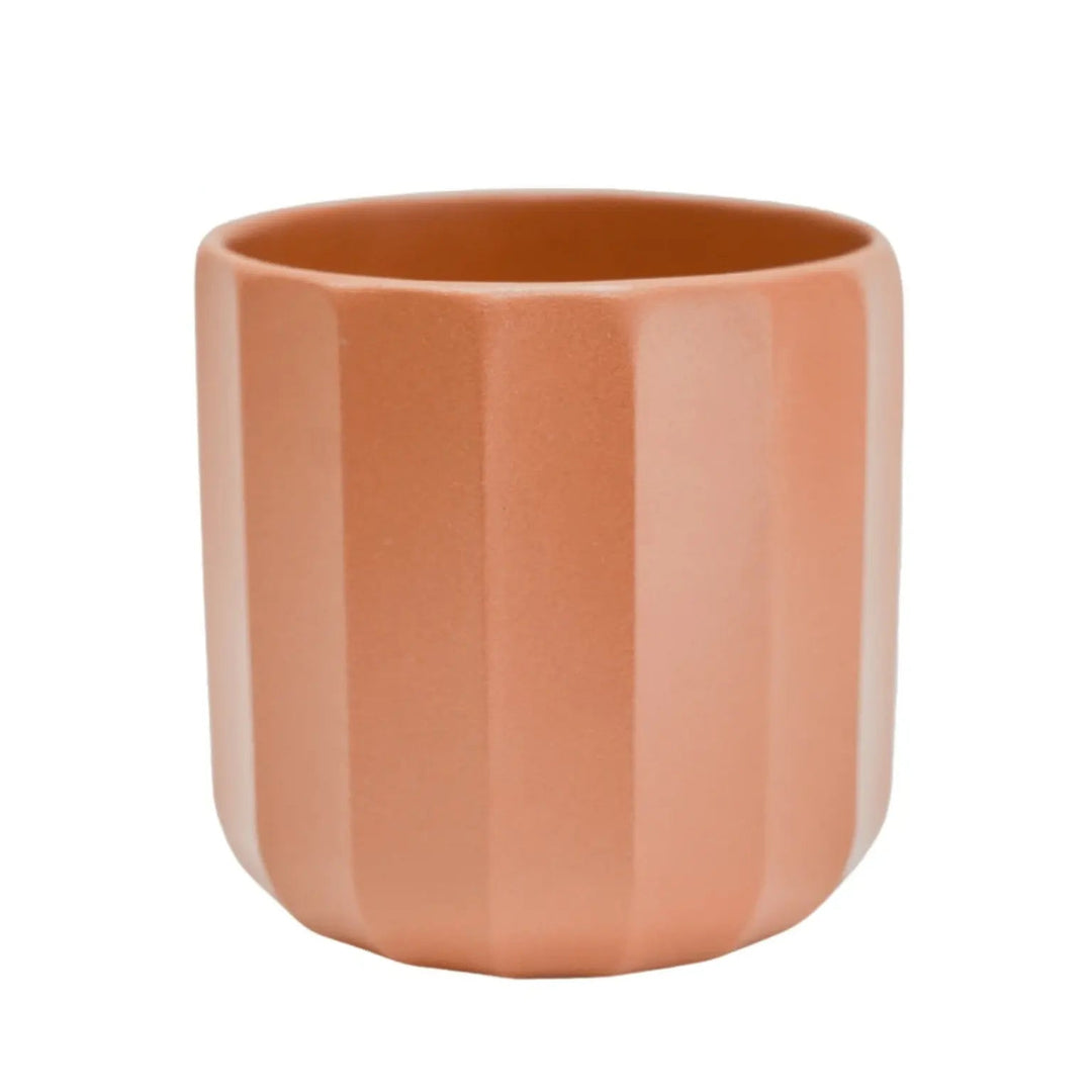 Positano Geo Planter - Burnt Orange Pots & Planters Ivyline