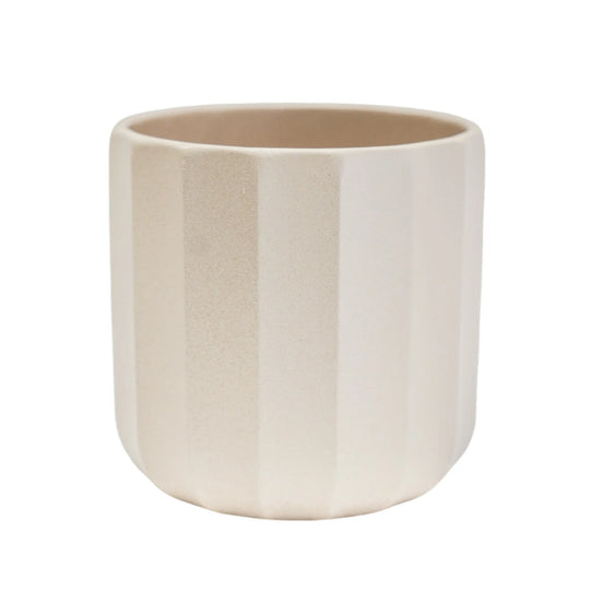 Positano Geo Planter - Ivory Pots & Planters Ivyline