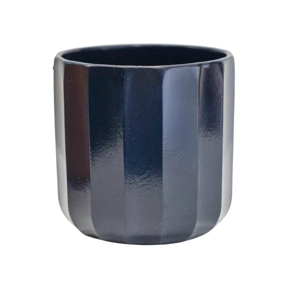 Positano Geo Planter - Navy Pots & Planters Ivyline