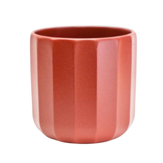 Positano Geo Planter - Red Ochre Pots & Planters Ivyline