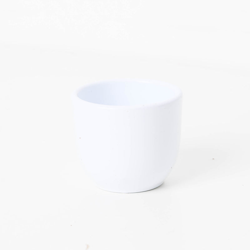 Tusca White Ceramic Pot — 6cm / White Matt
