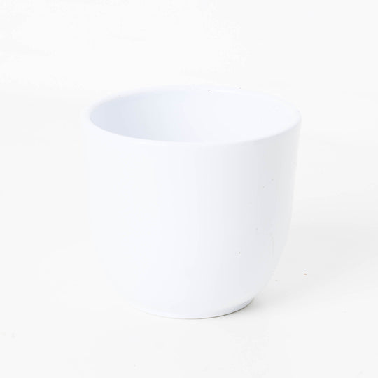 Tusca White Ceramic Pot 6cm White Gloss Pots & Planters GrowTropicals