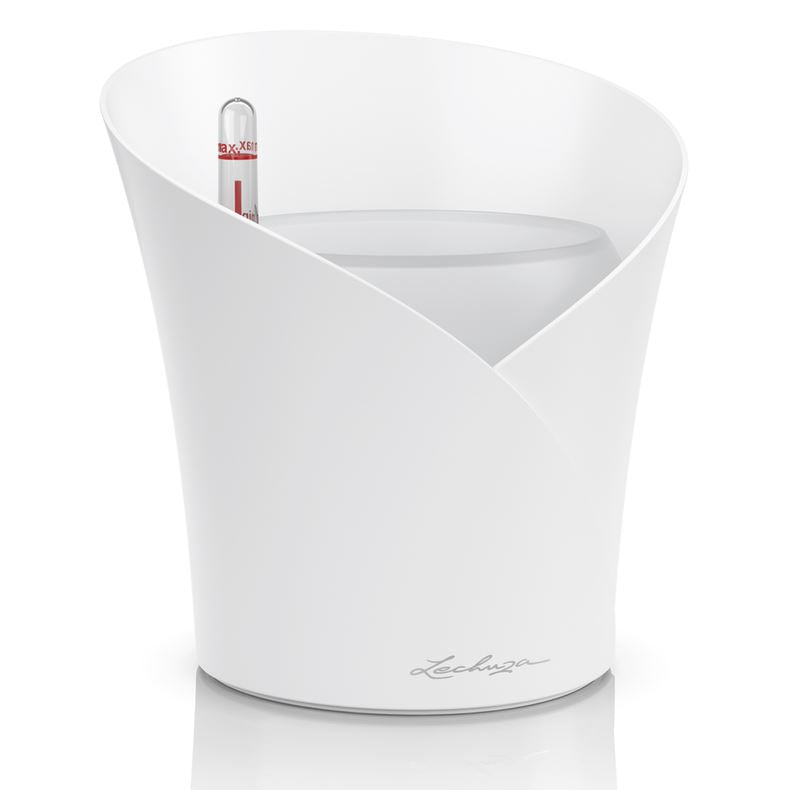 Lechuza Orchidea Self Watering Pot White Pots & Planters Lechuza