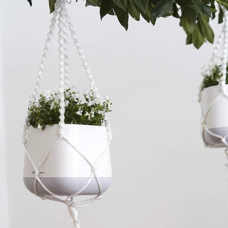 Lechuza Yula Macrame Set Pots & Planters Lechuza
