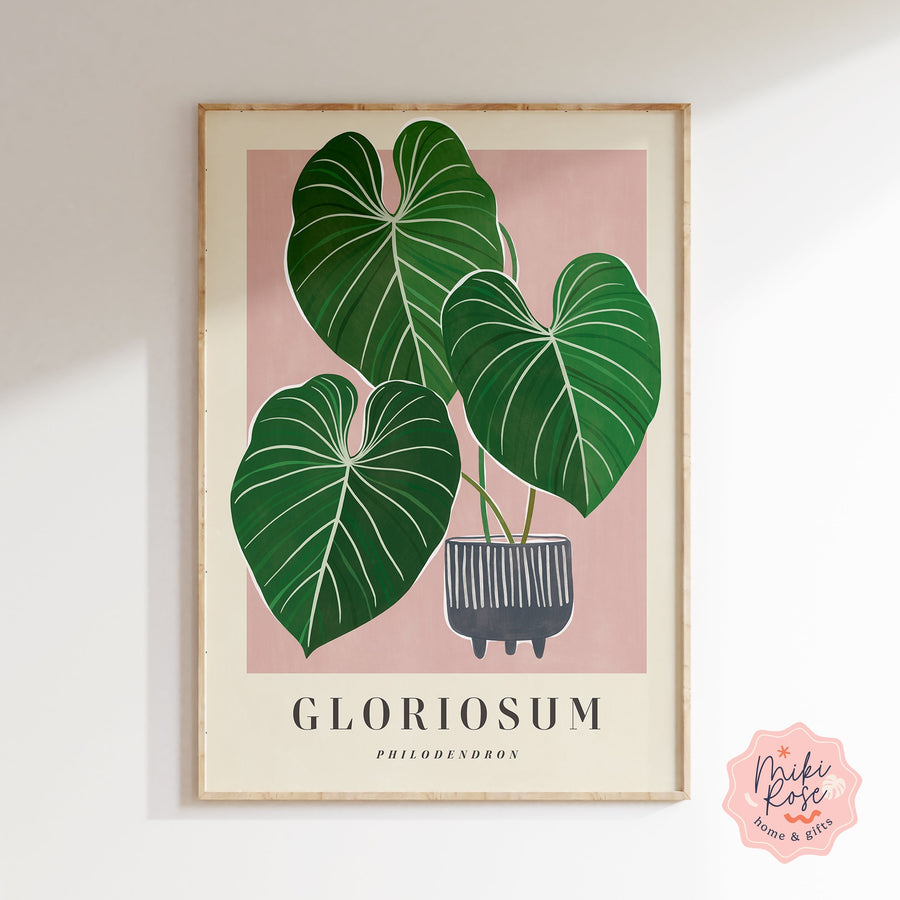 Philodendron Gloriosum Art Print - GROW TROPICALS